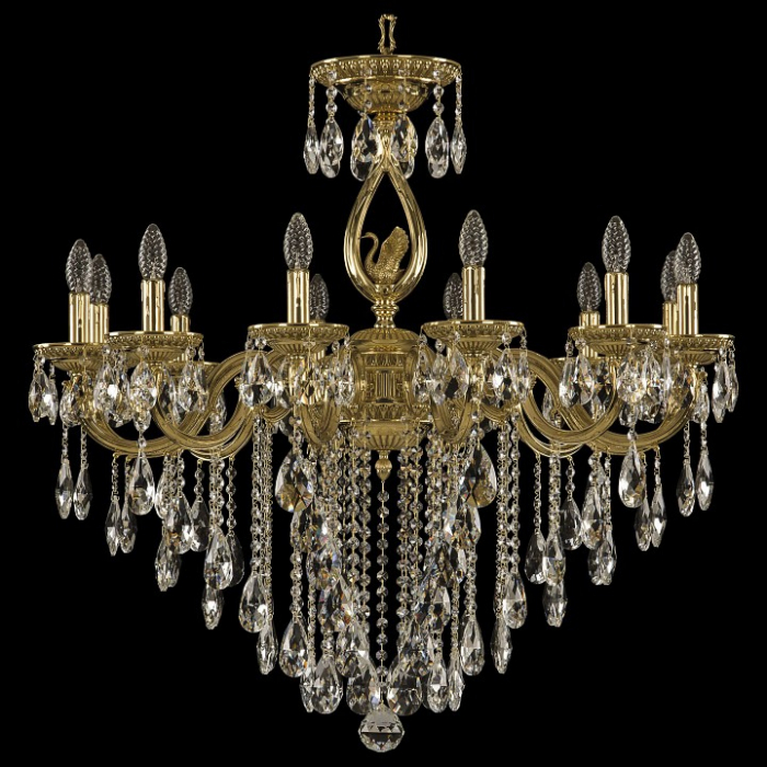 Подвесная люстра Bohemia Ivele Crystal 7501 75401/12/300 B G FS1M