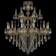 Подвесная люстра Bohemia Ivele Crystal 7202 72102/12+6/300/2d B GB