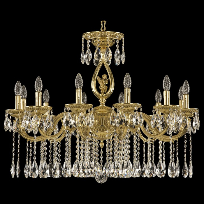 Подвесная люстра Bohemia Ivele Crystal 7501 75401/12/300 A G FA1B
