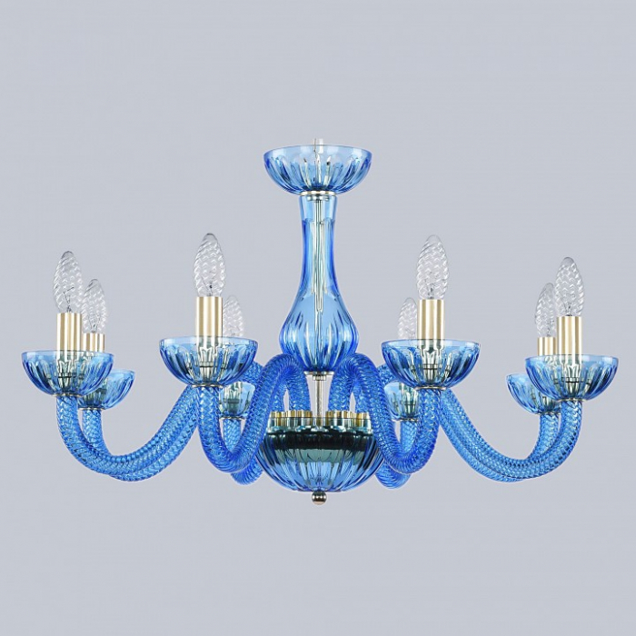 Подвесная люстра Bohemia Ivele Crystal Ivele Crystal 3 1310/8/240 G Aq/Aquamarime/M-1H